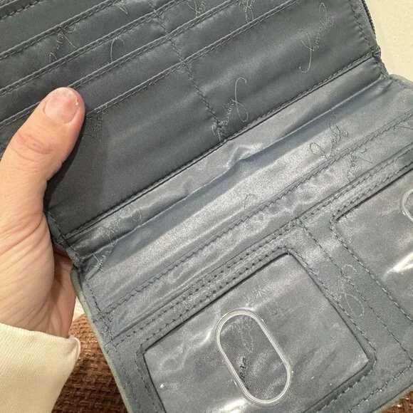 VERA BRADLEY ‎ Turnlock Wallet Clutch NOMADIC BLOSSOMS #14442-586 Turn Lock - Picture 11 of 11